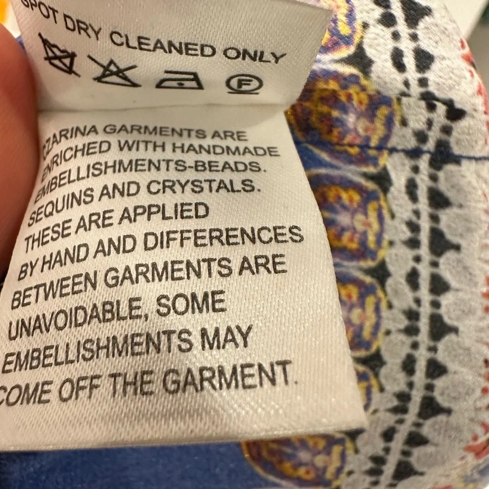 Czarina Women's Floral Resort Silk Dress - Picture 10 of 11